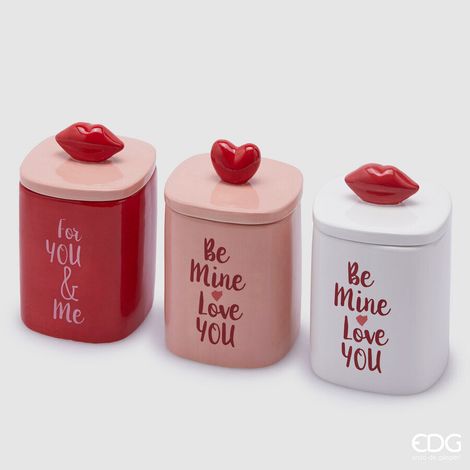EDG Enzo De Gasperi Candela cuore kiss Be mine h 13 cm 1 Pz