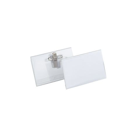 Portanombres con pinza combinada  H x A 40 x 75 mm  UE 100 (1/3)