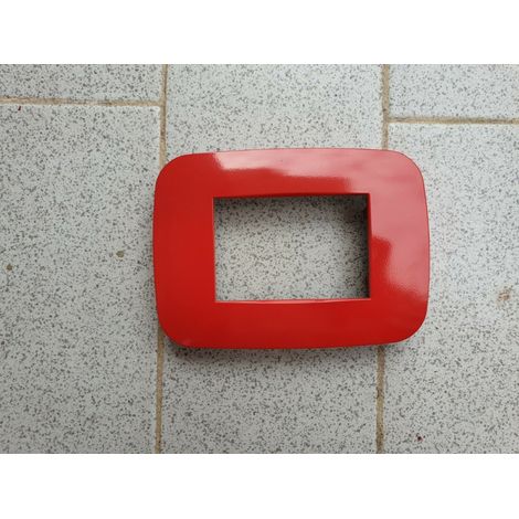 Plaques Plaques Compatibles Avec Les Trous Colorés De La Série Axolute Bticino Rouge