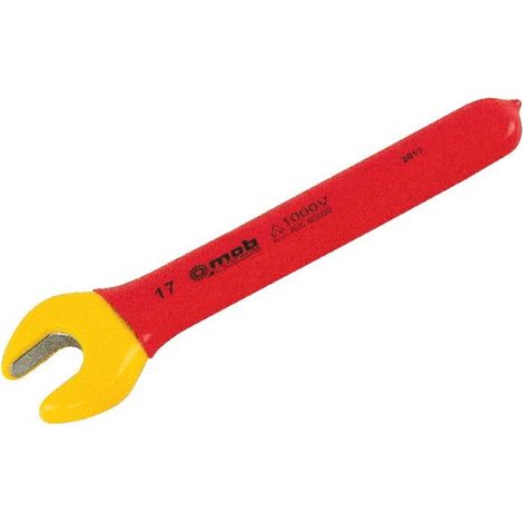 Clé à fourche isolée 1000 V – Acier haute résistance – Conforme EN 60900 – Dimensions 10 à 19 mm – MOB (1/3)