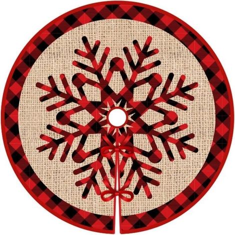 Tapis de Sapin 35"/90cm, Jupe de Sapin de Noel, Couverture de Sapin de Noel, Décoration de Sapin de Noël pour Salon, Chambre, Hôtel (1/4)