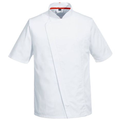 Chaqueta M/C MeshAir Pro Asymmetrical - Estilo y Comodidad / Blanco / XL (1/2)