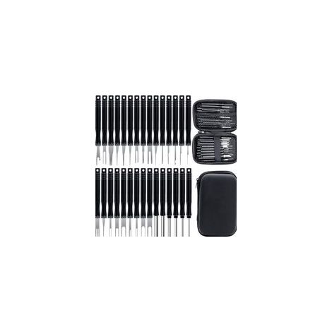 30 Pcs Outils de Retrait de Terminal pour Câble de Voiture, Outil de Déverrouillage de Voiture Outils de Extracteur de Cosses pour Retrait de Connecteur de Câble de Voiture (1/5)