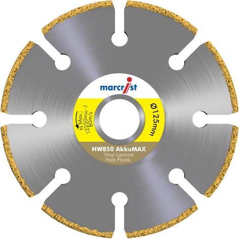 Dämmstoff-Trennscheibe HW850 AkkuMAX 125x22.23mm