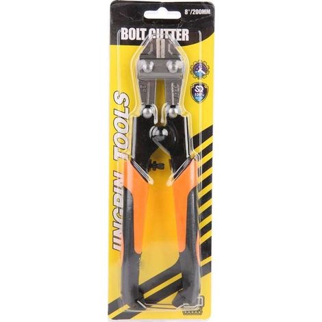 Mini coupe-boulon 8 pouces – lourd – câble / chaîne / tige filetée / fil – pince coupe (1/5)
