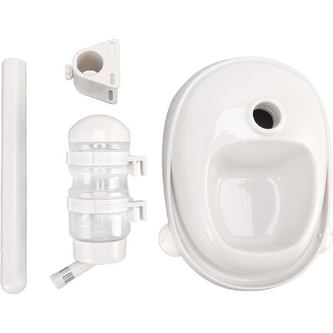 Distributeur d'eau pour animaux de compagnie, bol automatique anti-glissement, détachable, réglable, distributeur de nourriture debout pour chien, chiot, chat (1/5)