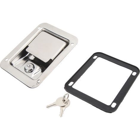 Coffre de Remorque Serrure Poignée Paddle Acier Inoxydable Verrou pour Porte de Caravane Camion Utilitaire (1/5)