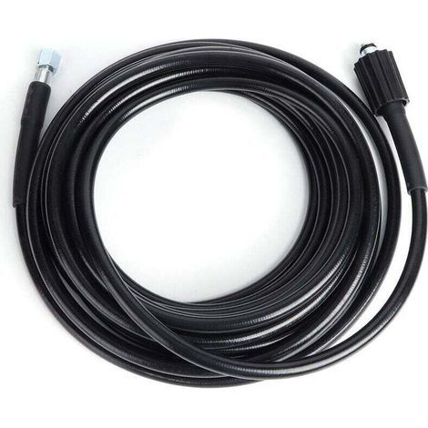 Tuyau Haute Pression 10m, M22 à Filetage - Flexible Nettoyeur Haute Pression Avec Connecteur Quick Connect de Type clic pour nettoyeurs Haute Pression Kärcher K2 K3