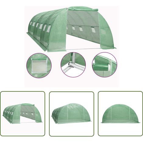 Serre de Jardin Serre Tunnel de Jardin - Serre pour Plantes 24 m² 6x4x2 m BV891679 - BonneVie (1/5)