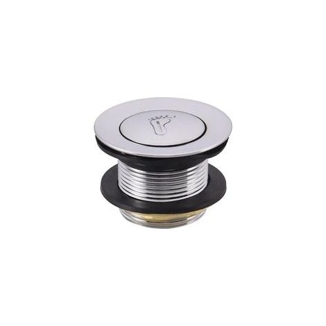 Bouchon clic clac pour bonde de baignoire en alliage, laiton, plastique Argenté (1/5)