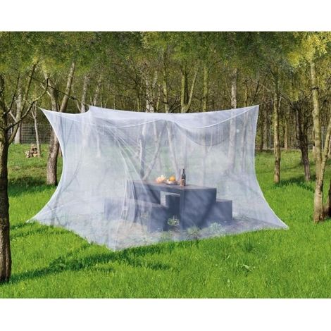 Moskitonetz 300 x 300 x 250 cm – Feinmaschenweite 220 – Weiß – Synthetik (1/2)
