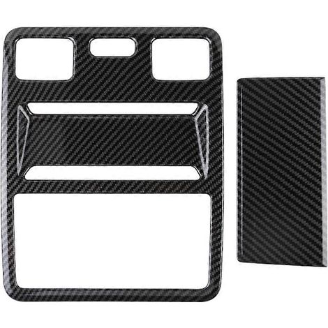 Autocollant de garniture pour lampe de lecture intérieure de voiture, motif fibre de carbone, pour Ford Ranger 2023+ (1/5)