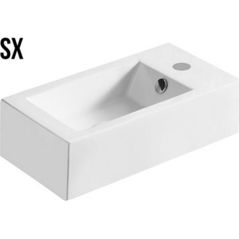 LAVABO D'APPOGGIO MOD. LA47 CM 50 X 25.5 Destro