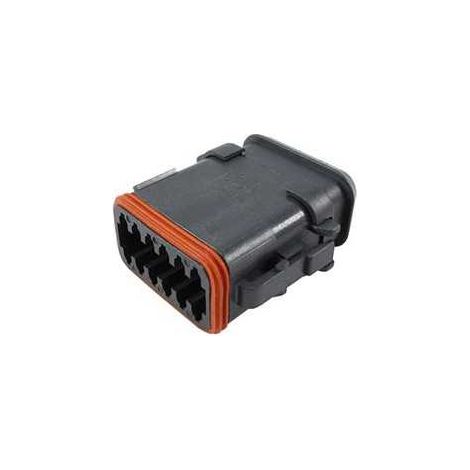 Connettore Serie DT Maschio 12 Vie CE04 Nero
