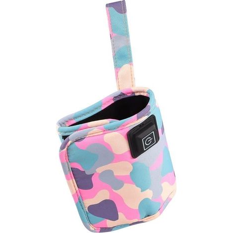 Tragbarer Flaschenwärmer für unterwegs, Babyflaschenwärmer, rosafarbener USB-Flaschenwärmer aus Stoff für Neugeborene (1/5)