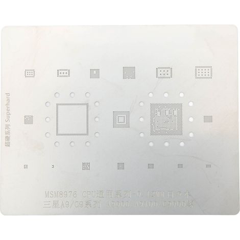 Kit de Gabarit de Reballing BGA Précision Rapide pour Samsung A9 C9 A9000 A9100 C9000, Pochoir d'Étain Haute Exactitude, Outil de Reprise de Soudure (1/5)