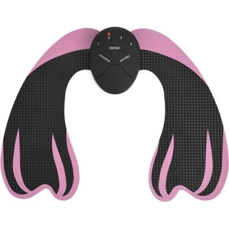Machine massage lifting fessier EMS - Stimulation musculaire hanches - Noir et rose - Modelage corporel