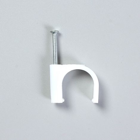 5 mm runde Stahlkabel-Befestigungsclips zur Sicherung von Netzwerkdrähten und -kabeln, Kabelklemmen und Kabelclips. (1/5)