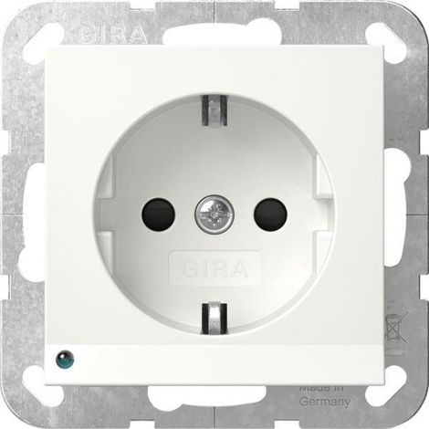 Gira Toma SCHUKO Luminaria LED + SP System 55 Blanco puro [417003], 4170 03