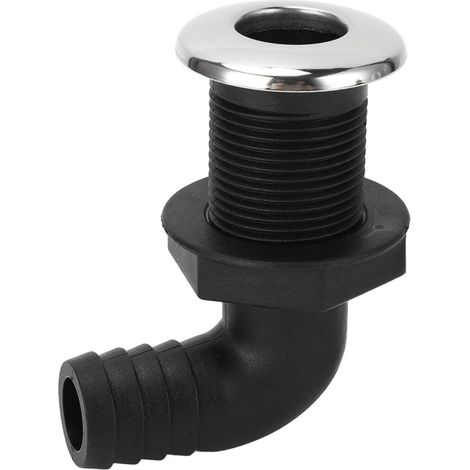 Passe-coque de 25 mm en nylon résistant aux chocs, étanche et durable, pour bateaux, coude à 90°. (1/5)