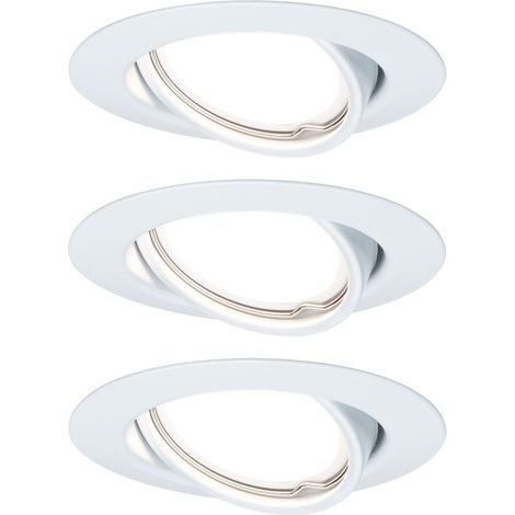 Paulmann 93422 Base Einbauleuchte 3er Set  LED GU10 15 W Weiß