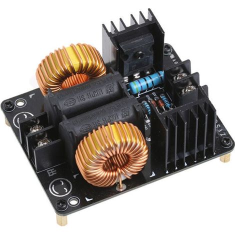Bobine Chauffage Induction Basse Tension 1000W 20A Pilote ZVS (1/4)