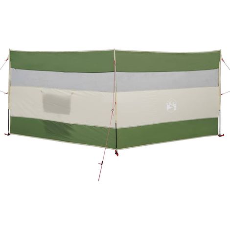 Brise-vent de camping vert 340x130 cm imperméable