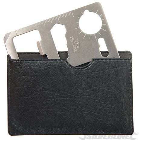 Utensile multi uso a forma tesserino 70 x 45mm Silverline (1/3)
