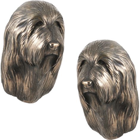 Collie barbuto, Collie delle Highlands - statuetta di cane, busto da appendere, decorazione unica per gli amanti dei cani di Art-Dog (1/5)