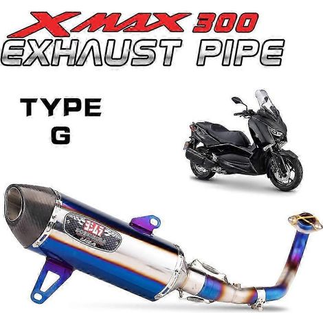 Tubo De Escape De Acero Inoxidable Para Motocicleta, Silenciador De Escape Para Xmax300 250, Xmax 300, X Max250( TYPE-G) (1/5)