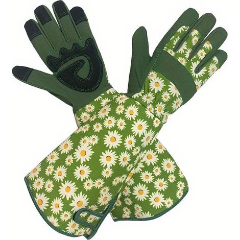1 paire de gants de jardinage longs unisexes, résistants à la perforation et respirants, compatibles avec les écrans tactiles, adaptés aux travaux de jardinage et de plantation dans le jardin. (1/5)