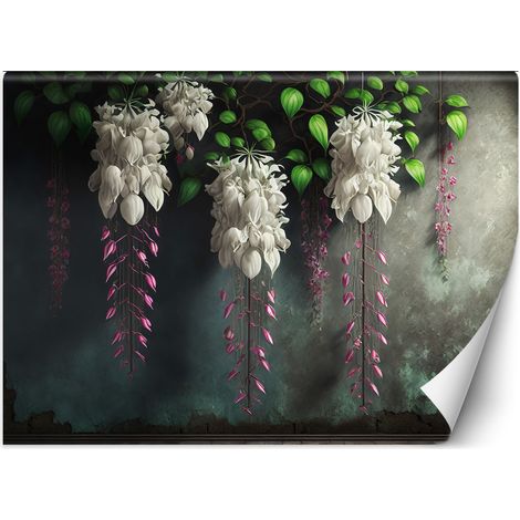 Fototapete Hängende Betonblumen 100x70 cm