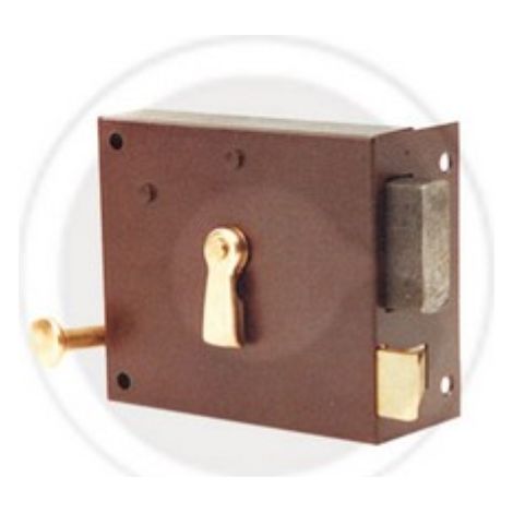 serrure de porte art 175 avec 4 ressorts entrA e droite 50 mm