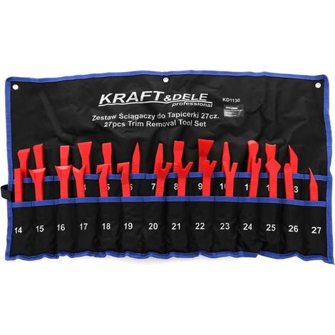 Set di estrattori a cucchiaio per lo smontaggio di tappezzerie, 27 elementi KD1130 (1/5)