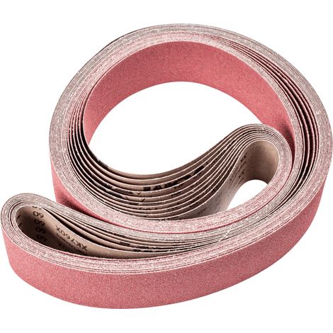 PFERD TOOLS Keramikkorn Schleifband BA 75x2500mm CO60 höchster Abtrag auf Stahl mit Bandschleifer 10 Stk