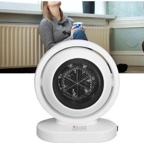 Chauffage de bureau haute puissance chauffage rapide économie d'énergie Portable petit radiateur électrique personnel pour la maison blanc prise ue 220V (1/5)