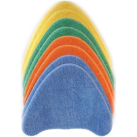 BUNTHAUS PA 8 pièces Chiffon de nettoyage pour Vax Velcro en microfibre Multicolore Tampons de nettoyage