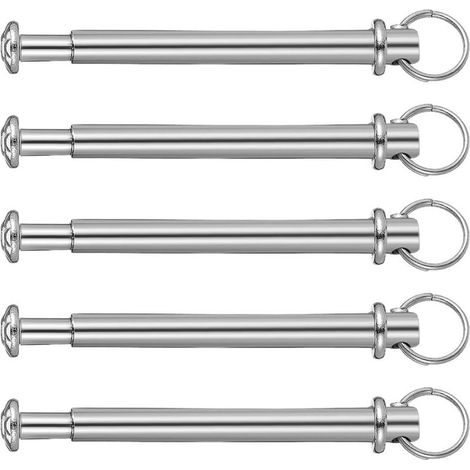 Healeved Lot de 5 rivets à tige pleine en acier inoxydable avec écrous pour éventails pliants (1/5)