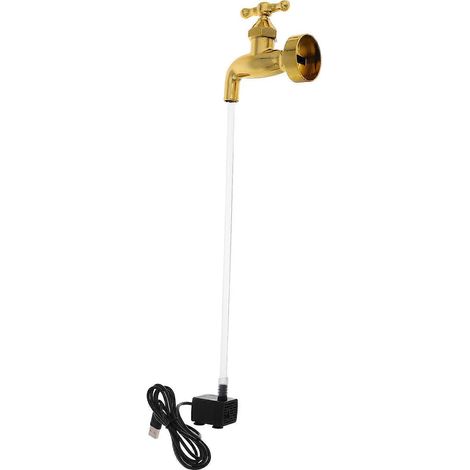 Lot de 2 fontaines de table d'intérieur au design créatif et original, avec effet d'eau flottante. Idéales pour la décoration de la maison et du bureau, pour enfants et adultes. Couleurs assorties. (1/5)
