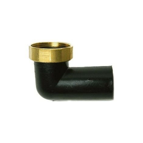 RACCORDO CURVO BASSO CON DADO GIREVOLE IN OTTONE- 11/2 x Diam. 40- BONOM- pezzi 1
