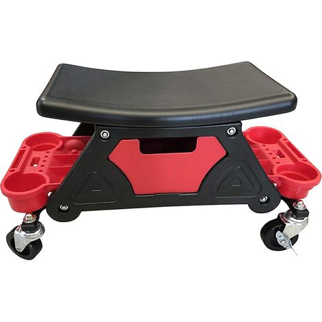 Sgabello da Officina Carrello Porta Attrezzi Utensili Auto Cassetta 64x33x26CM (1/5)