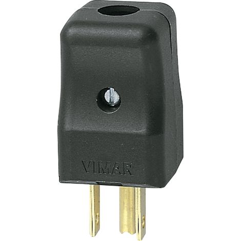 VIMAR - 01096 Spina 2P+T 15A USA+SASO nero