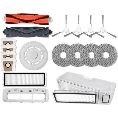 Convient aux aspirateurs Dreame S10, X10, X20 et X30 : porte-filtre, couvercle de brosse principale, ion argent (1/5)