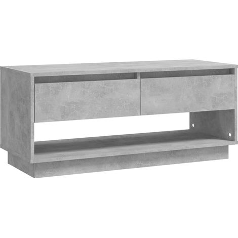 Mueble TV multimedia estantería para televisión buffet para televisión comedor salón dormitorio 102 x 41 x 44 cm madera contrachapada gris 020025616