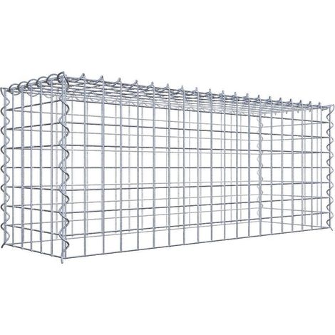 Gabiondeco - Gabion - Element de prolongation en hauteur 100 cm x 40 cm x 30 cm (L x H x P). maille 5 x 5 cm. Spirale. Attention : il manque une grille - Made in Germany (1/5)