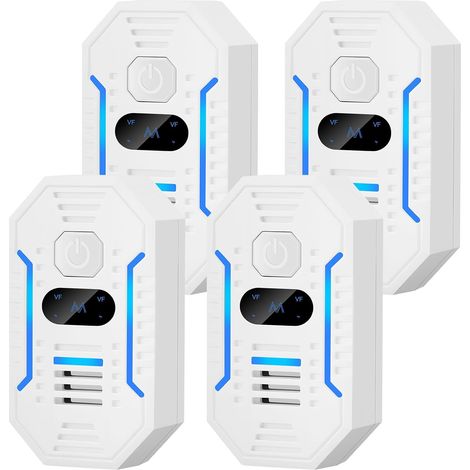 APEX Lot de 4 répulsifs anti-moustiques à ultrasons, couvrant une surface de 120 mètres carrés - fonctionnement silencieux (1/5)