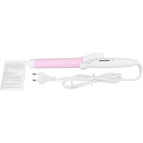 Fer à friser céramique 1 pouce durable pour ondes de frange avec prise EU 220v rose (1/5)