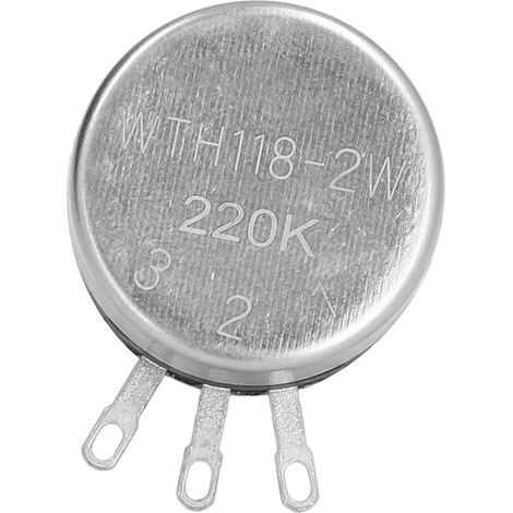 Kit de 20 potentiomètres rotatifs à film de carbone à un tour, assortiment de 20 pièces WTH118‑2W220K (1/5)