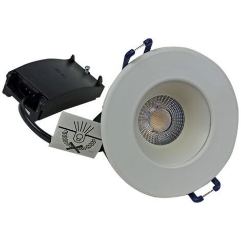 LED Recessed Spotlight, Linkind Ultra Flat Round Recessed Ceiling Light, 9W, IP65 White 3000K Recessed Ceiling Lighting (1/4)