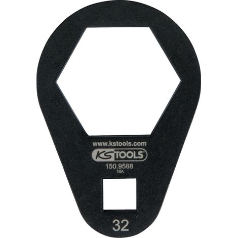 KS Tools 3/8 Einsteck-Ringschlüssel, extra flach, 32 mm (1/2)